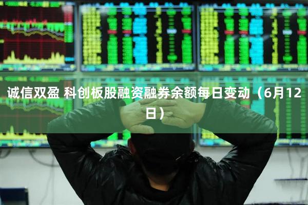 诚信双盈 科创板股融资融券余额每日变动（6月12日）